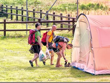 Off the mountains, into your cosy tent