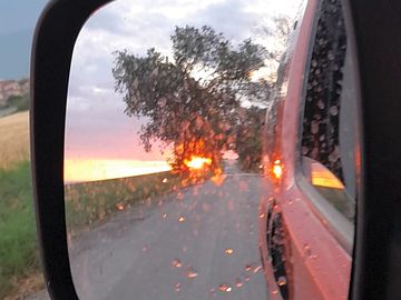 Panorama al tramonto