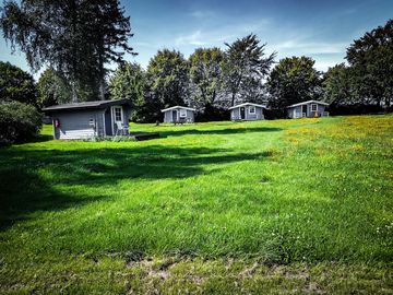 Cabins and pitches