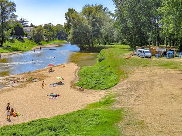 Swim in the Louet river