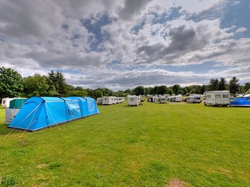 Level grass pitches: plenty of space