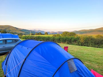 Visitor image of the views from the tent, level ground pitches