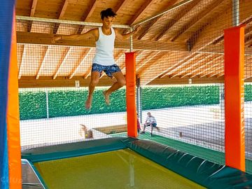 Trampoline on site