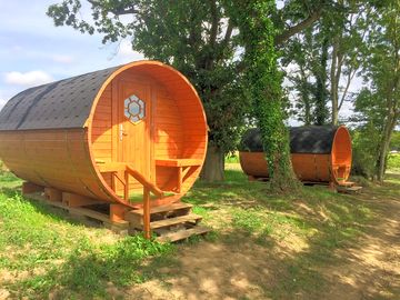 Exterior of the camping pods