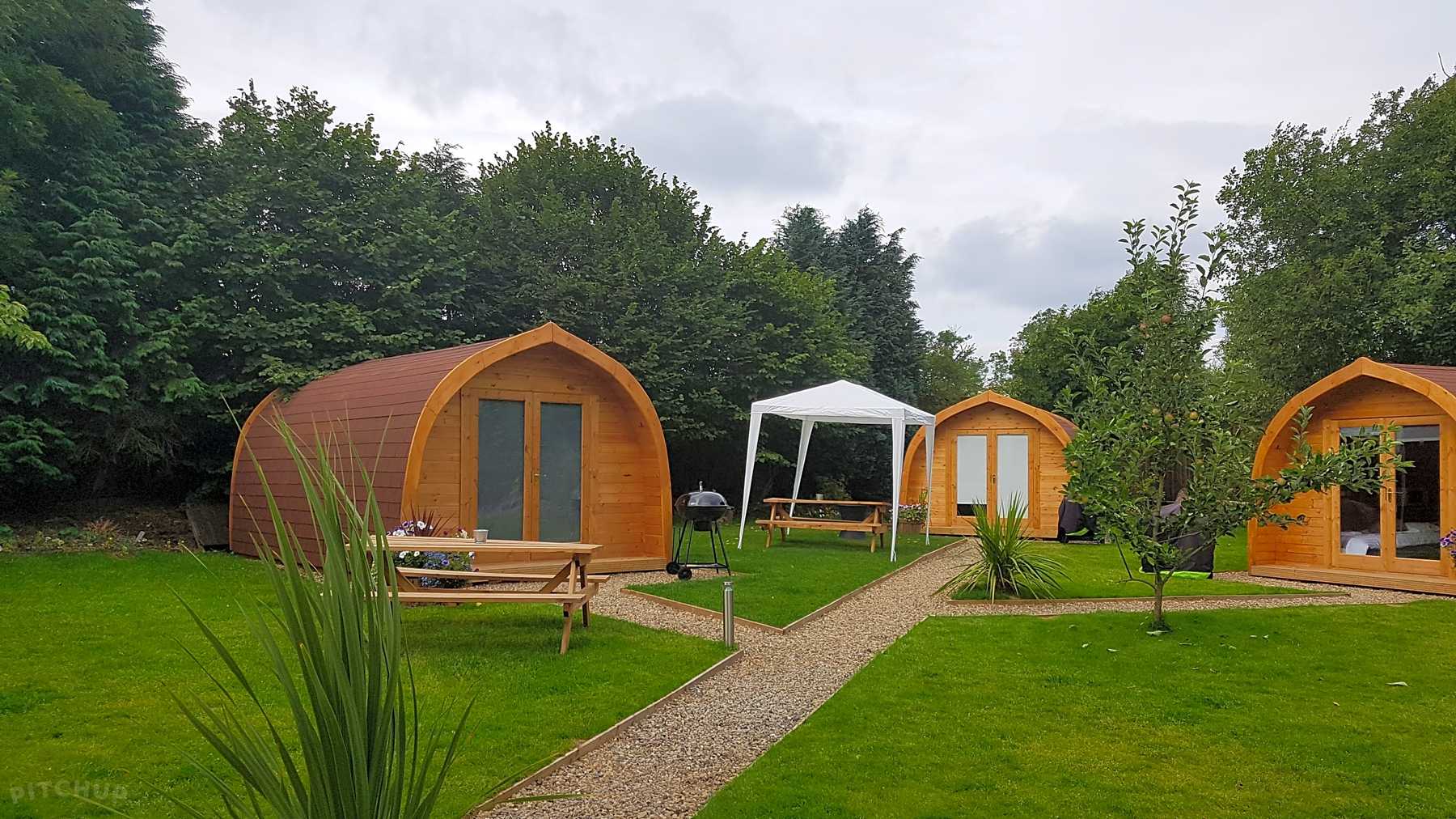 the gables pod camping bishop auckland pitchup