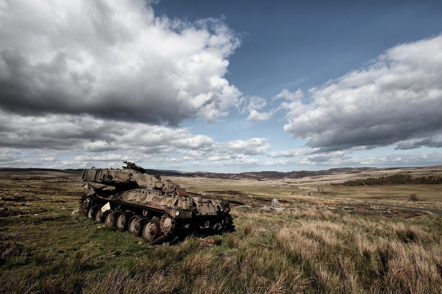 Look out for old military vehicles as you cycle around Otterburn (Pixabay)