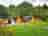 Hunts Court Huts: Robin on the left (with hot tub) and Jenny Wren on the right (no hot tub)
