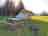 Wye Tipi Camping: Family bell tent setup: 5 metre bell tent, canvas dining shelter, picnic bench and firepit