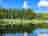 Church Stretton Camp and Fish (Oaklands): View across the carp lake to the lake pitches