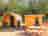 The Pod at Chapel Farm: Cooking shed and picnic table by the pod