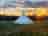 Oakwood Marina: Sunset over the bell tent