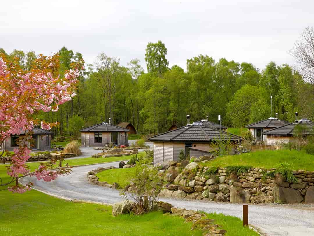 Loch Tay Highland Lodges: View of the cabins
