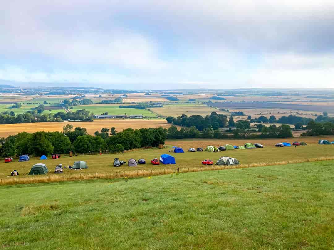Quarry Hill Campsite: Visitor image of the view from the top field