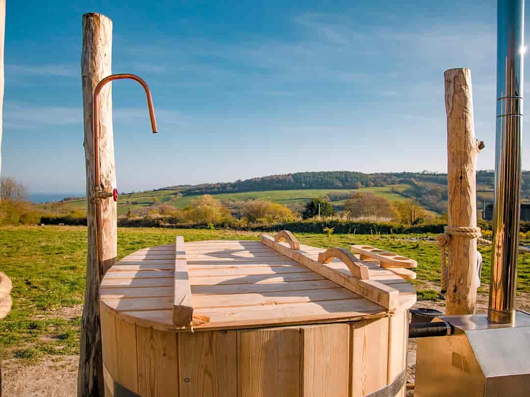 Brig's Farm: Hot tub
