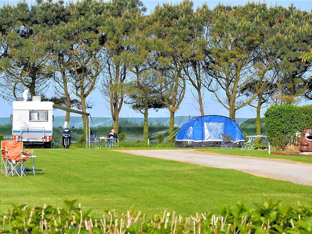 Porthtowan Tourist Park: Rural retreat looking towards pitch 51