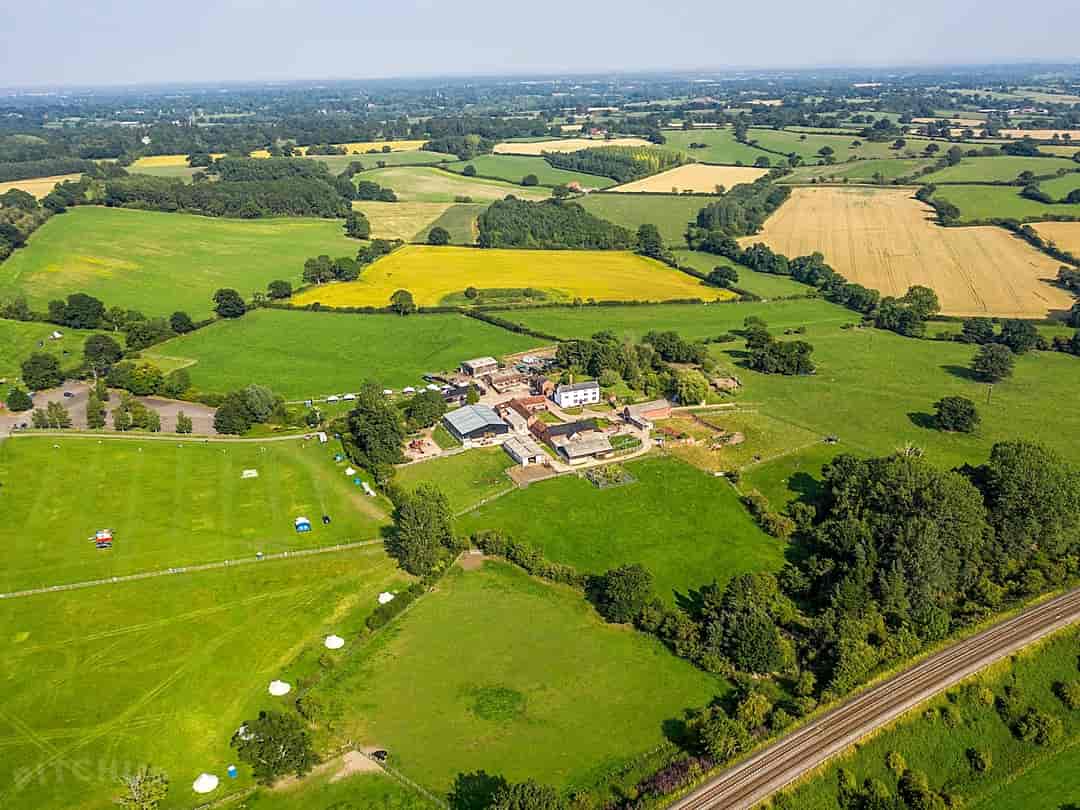 Umberslade Estate: Aerial view of the site