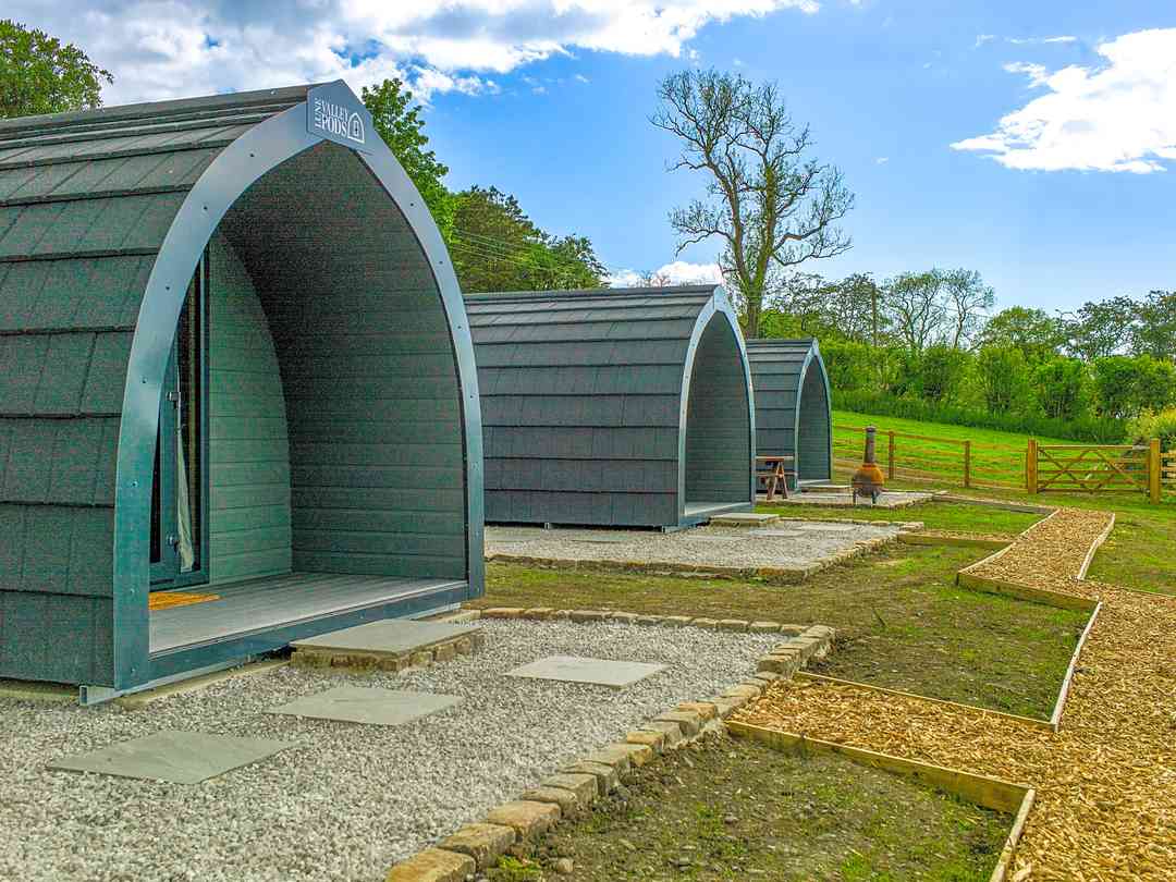 Glamping at Greendale: Pods on site