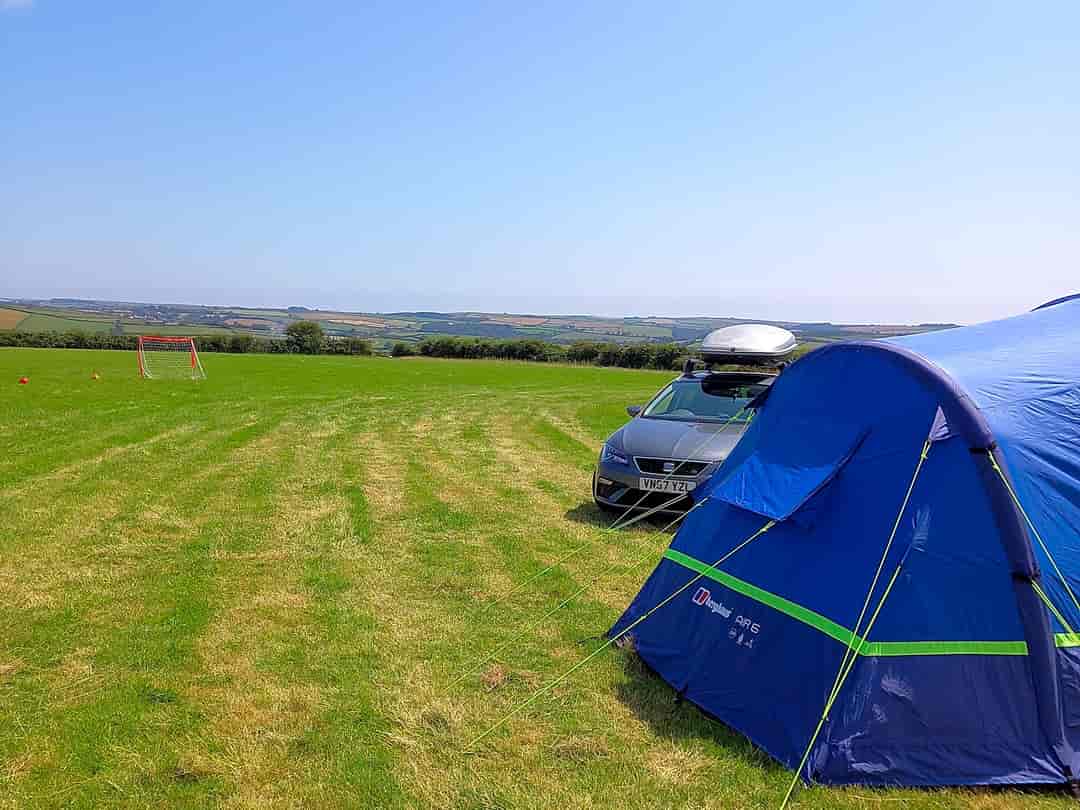 Higher Seawardstone Farm: Fantastic views, huge field for the kids to run around in.