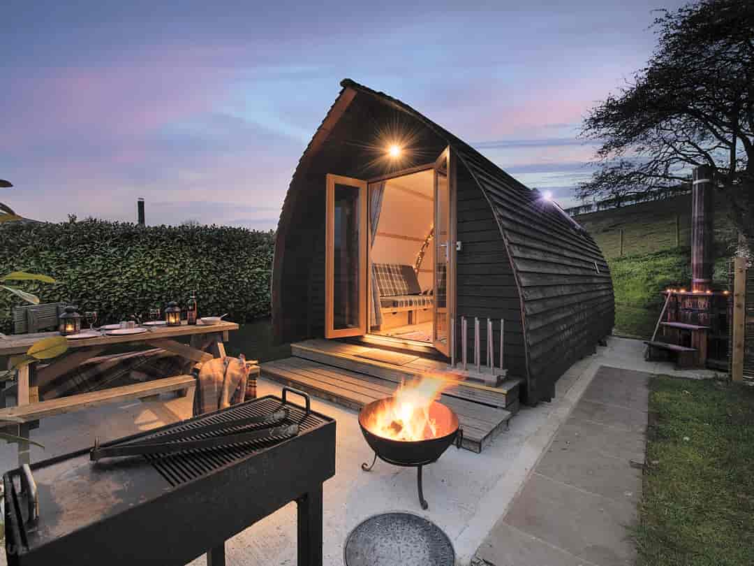 Humble Bee Farm: Deluxe wigwam outside