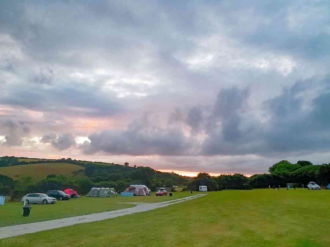 Court Farm Campsite: Visitor view of the site