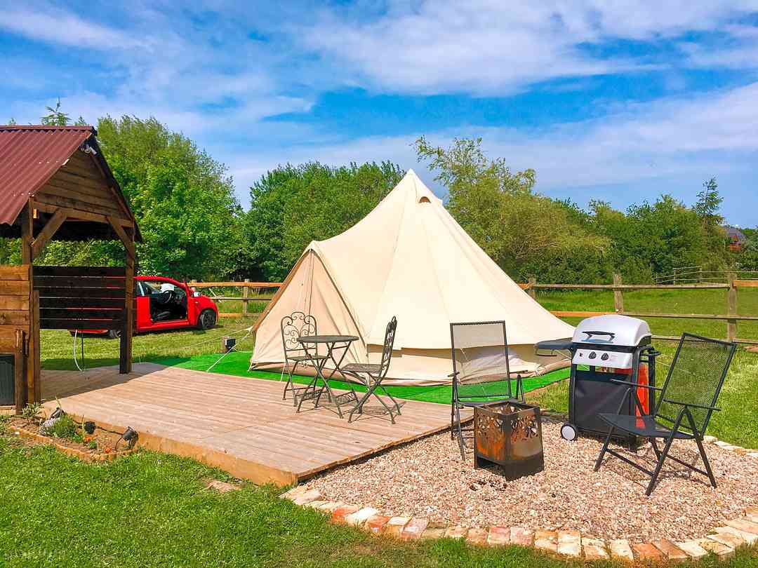 North Gulham Glamping: Visitor image of the best set up they have used for glamping so far !