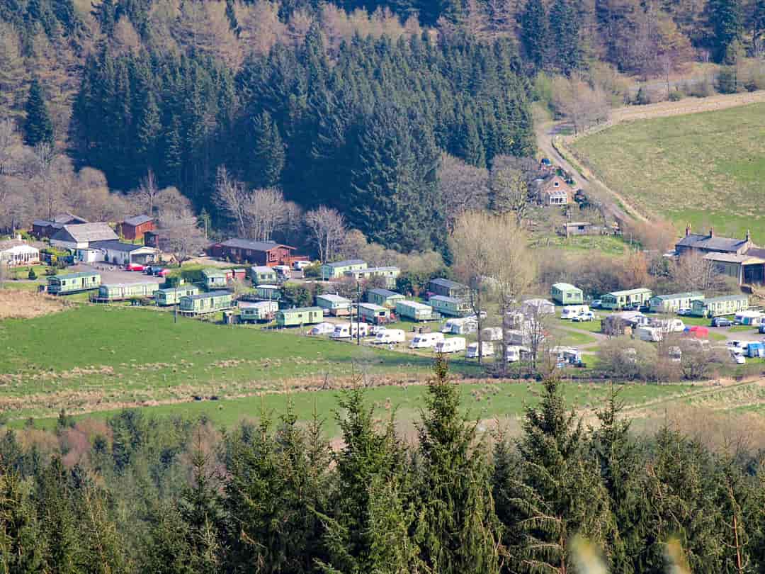 Border Forest Caravan Park: View from the hill