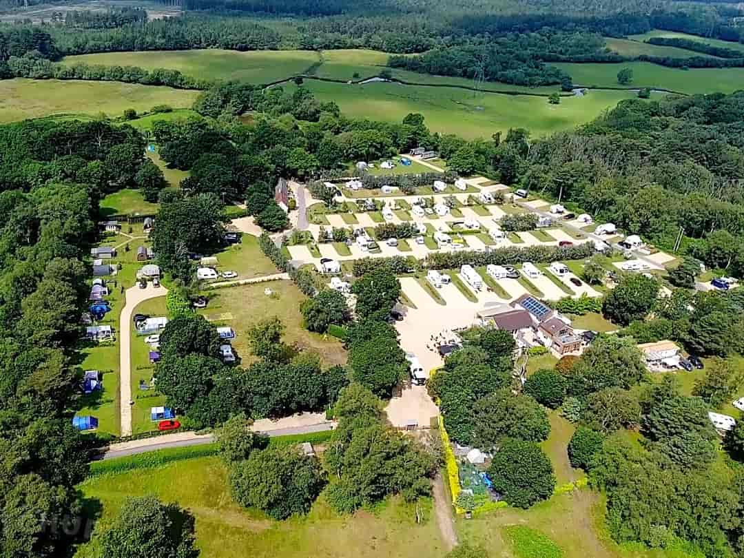 Back of Beyond Touring, Camping and Glamping Park: Aerial view of the site