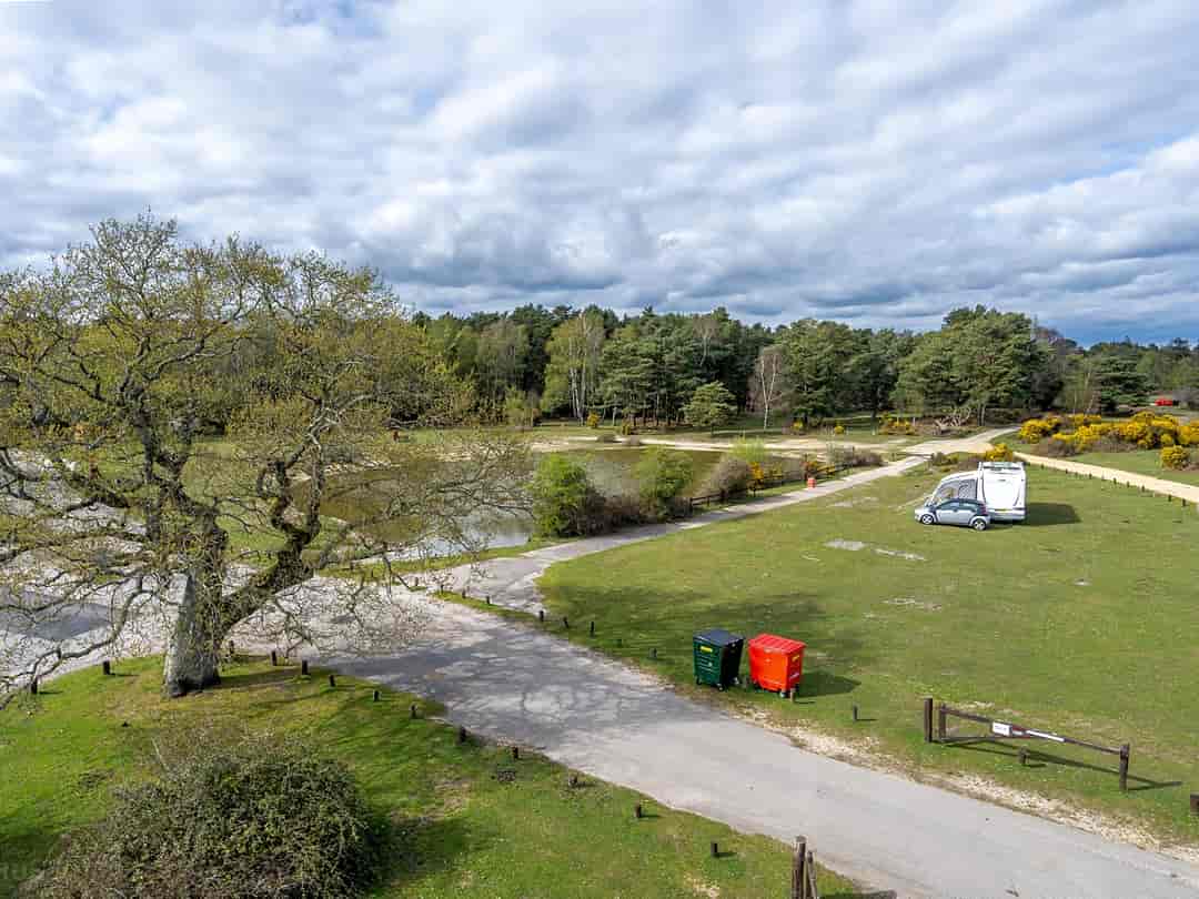 Roundhill Caravan and Camping Site: Forest view and access to pitches