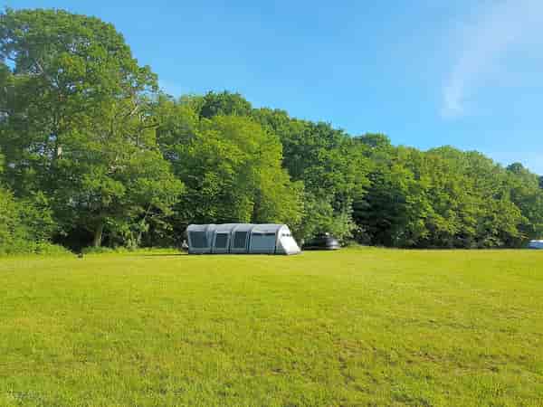 Brooks #1 non-electric grass tent pitch