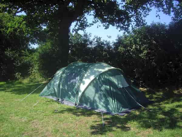 Unpowered grass tent or trailer tent site