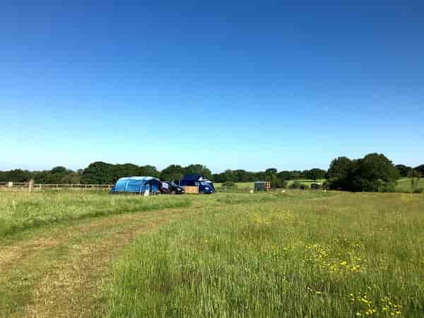 Non-electric grass tent, trailer tent or campervan pitch (adults only, pet friendly)