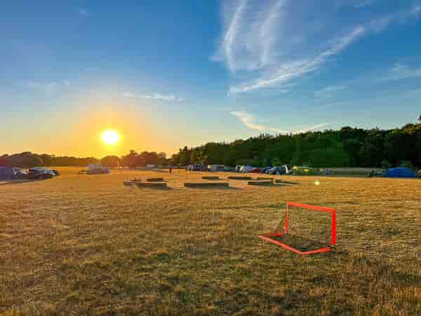 August - September non-electric grass tent pitch