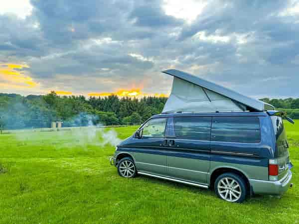 Non-electric grass campervan pitch