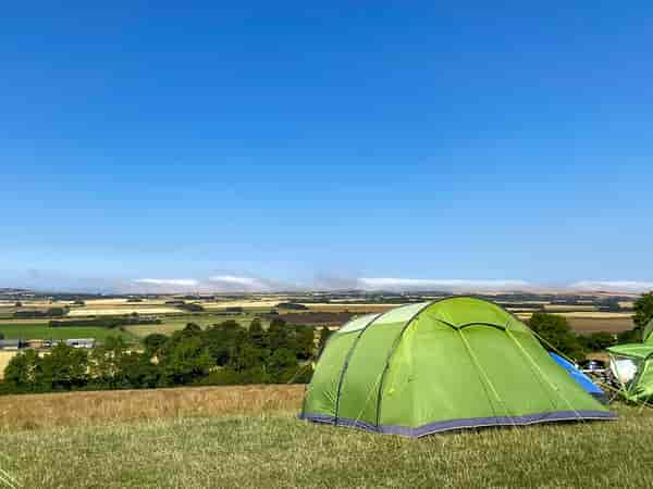 Non-electric grass tent or trailer tent pitch