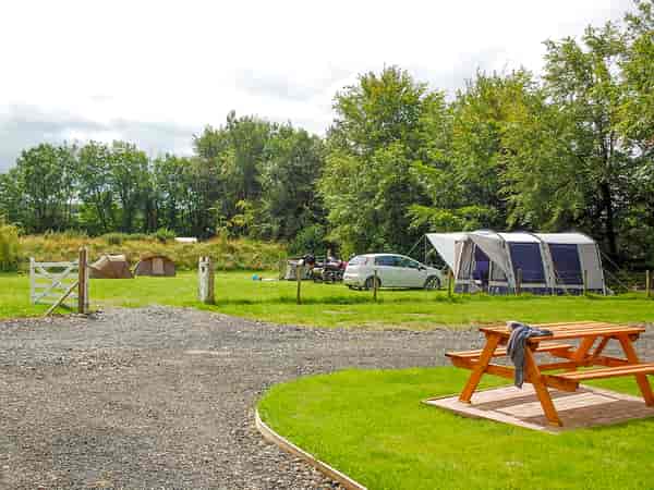 Electric gravel and hardstanding touring pitch