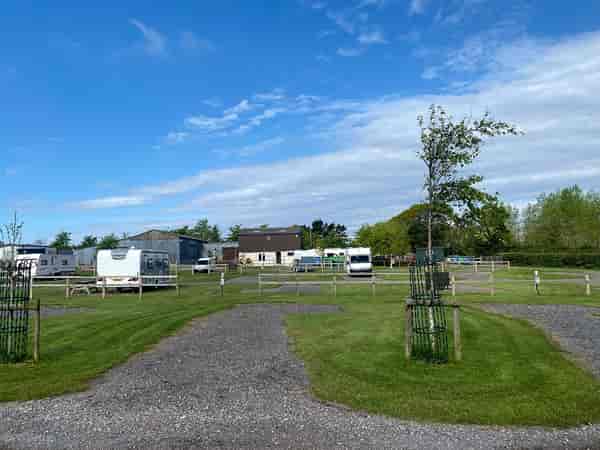 Electric grass and gravel pitch