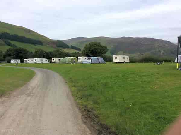 Non-electric grass tent pitch (two person)