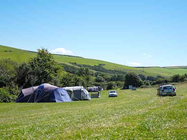Non-electric grass tent, trailer tent or campervan pitch