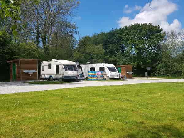 Non-electric grass touring pitch
