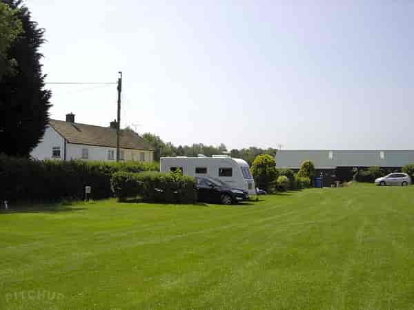 Electric grass motorhome pitch
