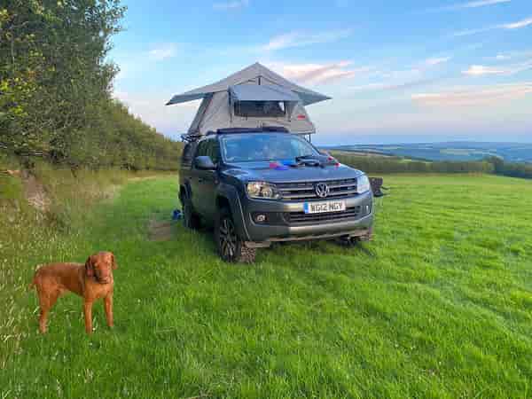 Non-electric grass campervan pitch