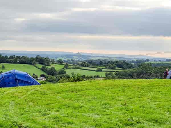 Unpowered grass tent or trailer tent site