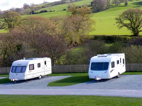 FHU cement/asphalt and grass travel trailer site (XL, TV antenna)