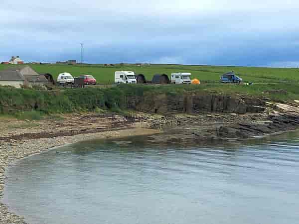 Electric hardstanding motorhome pitch (sea view)