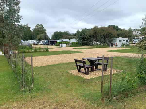 Electric hardstanding and grass pitch (XL)