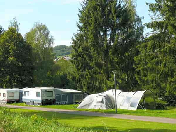 Electric grass tent pitch (no cars)
