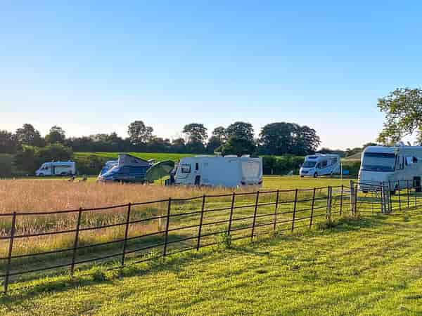 Non-electric grass touring pitch