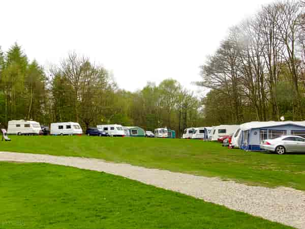 Non-electric grass tent, trailer tent or touring caravan pitch