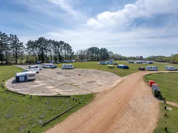 Non-electric hardstanding touring pitch