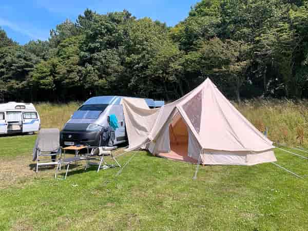 Seafield fully-serviced hardstanding and grass touring pitch